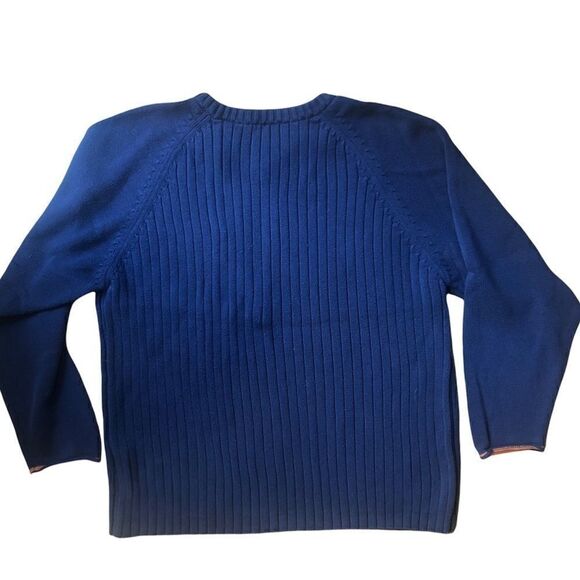 TIMBERLAND V-NECK PULLOVER SWEATER COTTON SIZE L - Picture 4 of 9